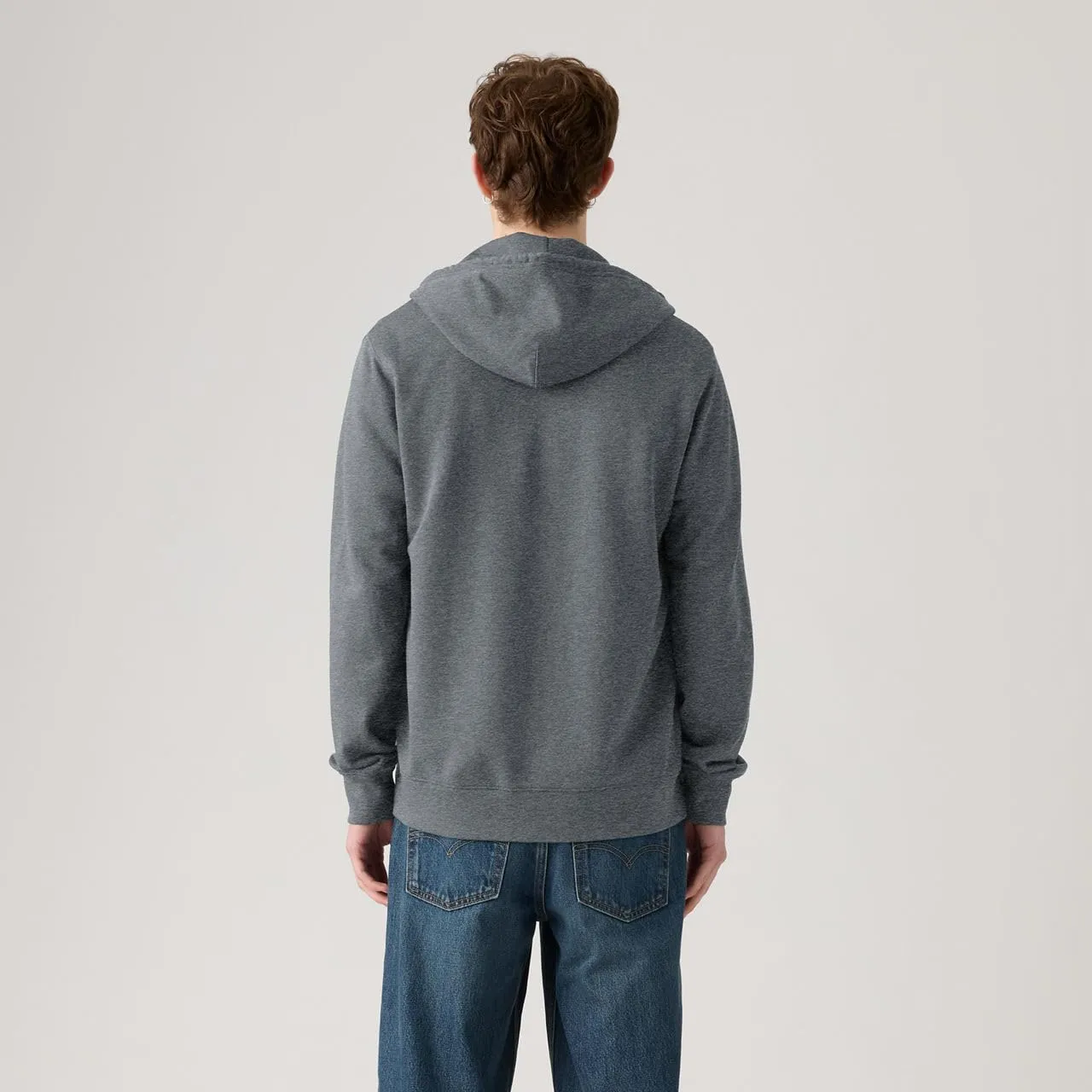 Levi's Zip Up Maglia di Tuta, Charcoal Heather XX, M Uomo - immagine 4