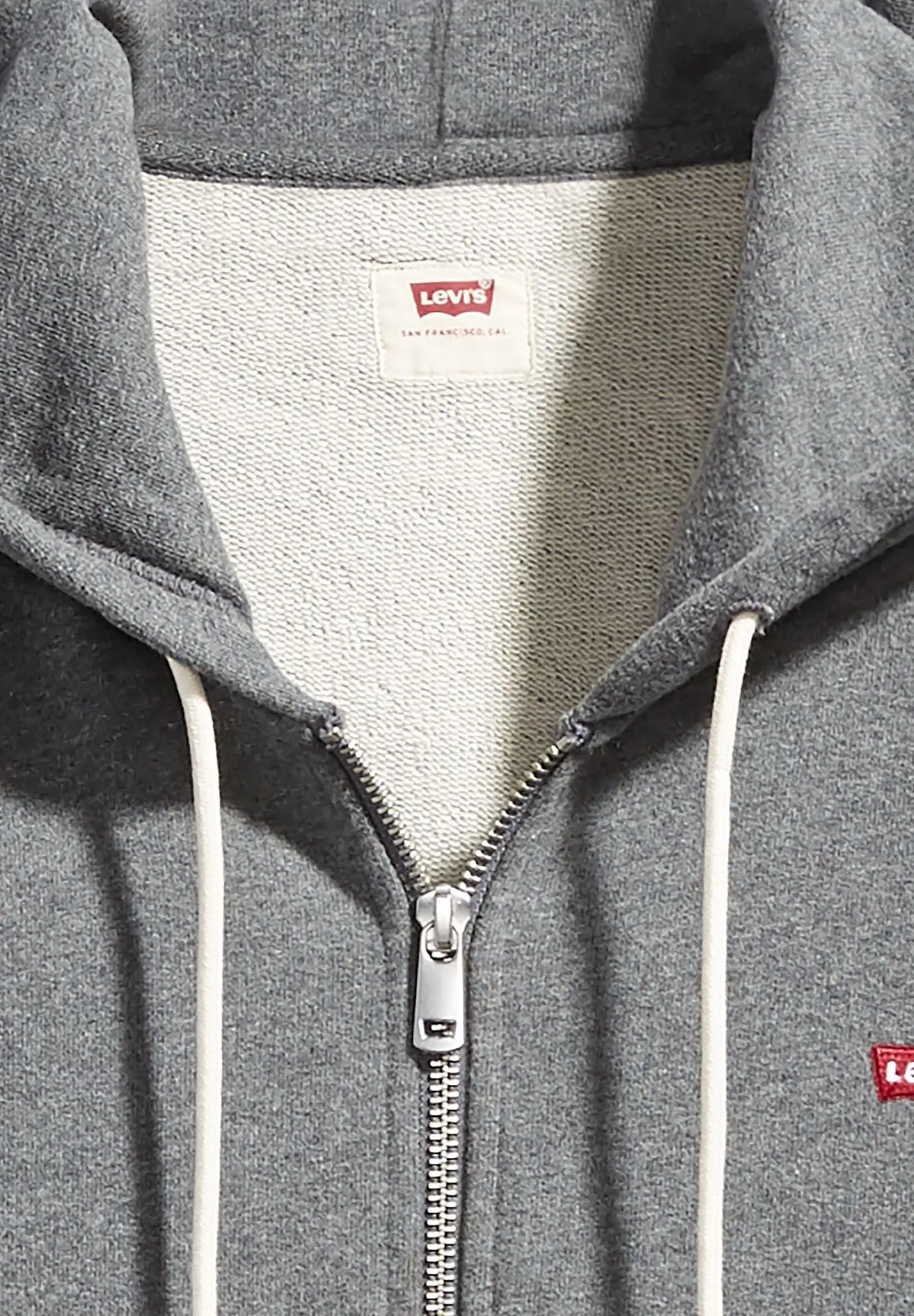 Levi's Zip Up Maglia di Tuta, Charcoal Heather XX, M Uomo - immagine 5
