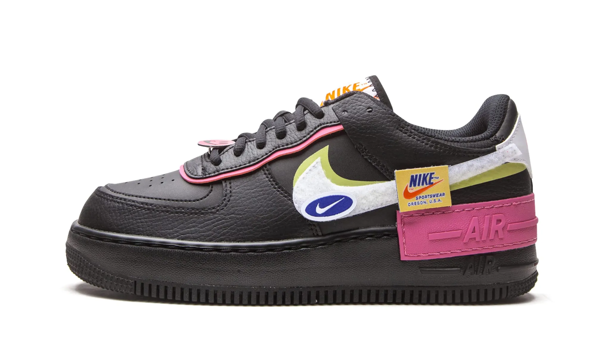Nike Air Force 1 Shadow Bambina Nero Bianco Limelight CU4743-001 40.5 EU - immagine 1