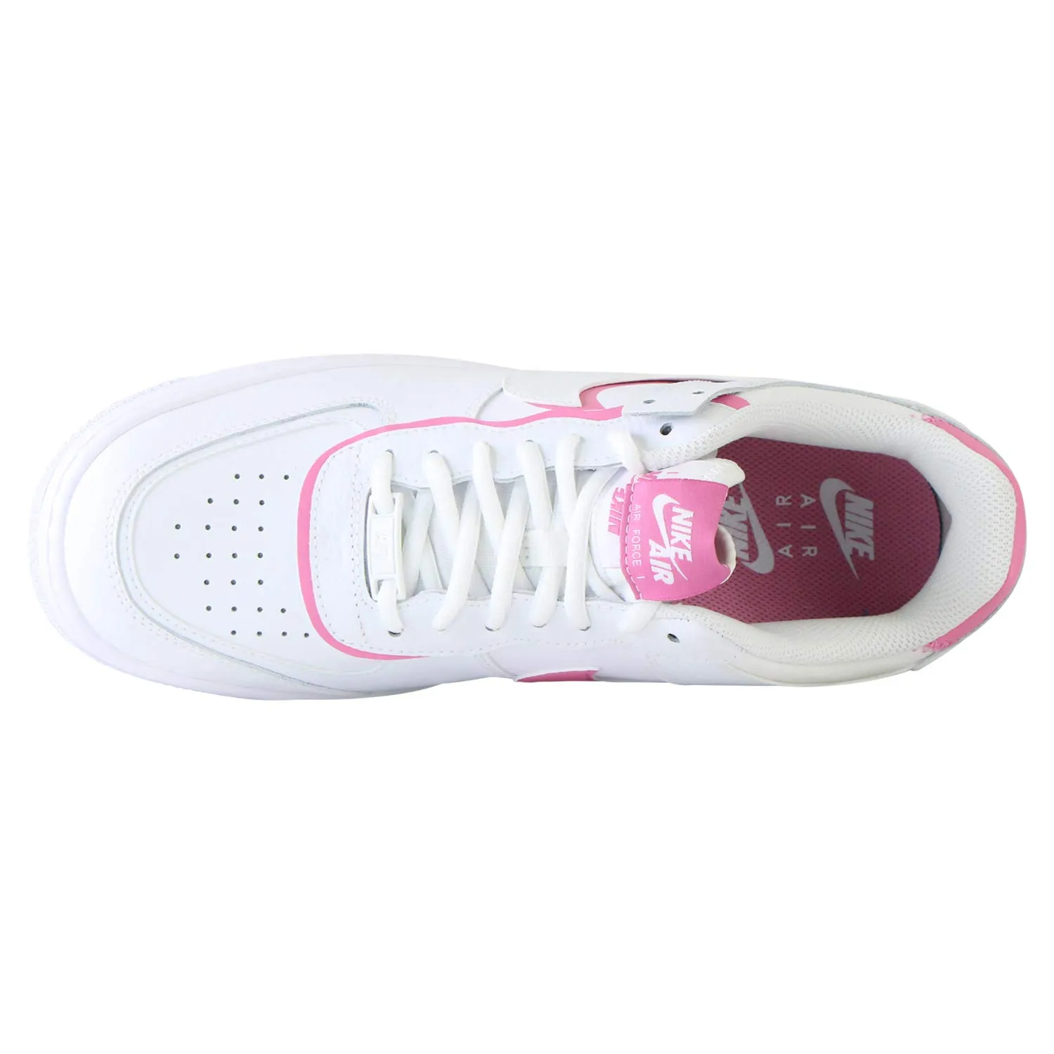 Nike Air Force 1 Shadow Women's Shoes - White White Magic Flamingo CI0919-102 - immagine 3
