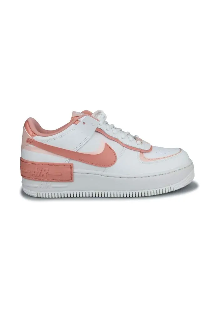 Nike Air Force 1 Shadow Women's Basketball Shoes - Summit White Pink Quartz Washed Coral, 36.5 EU - immagine 1