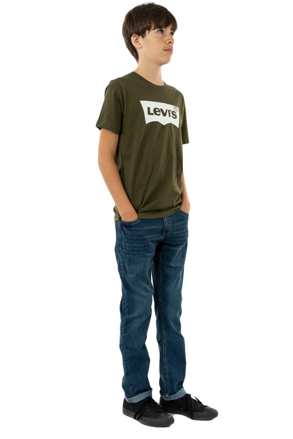 Levi's Kids Batwing Tee T-shirt - Olive Night - 3 anni - immagine 2