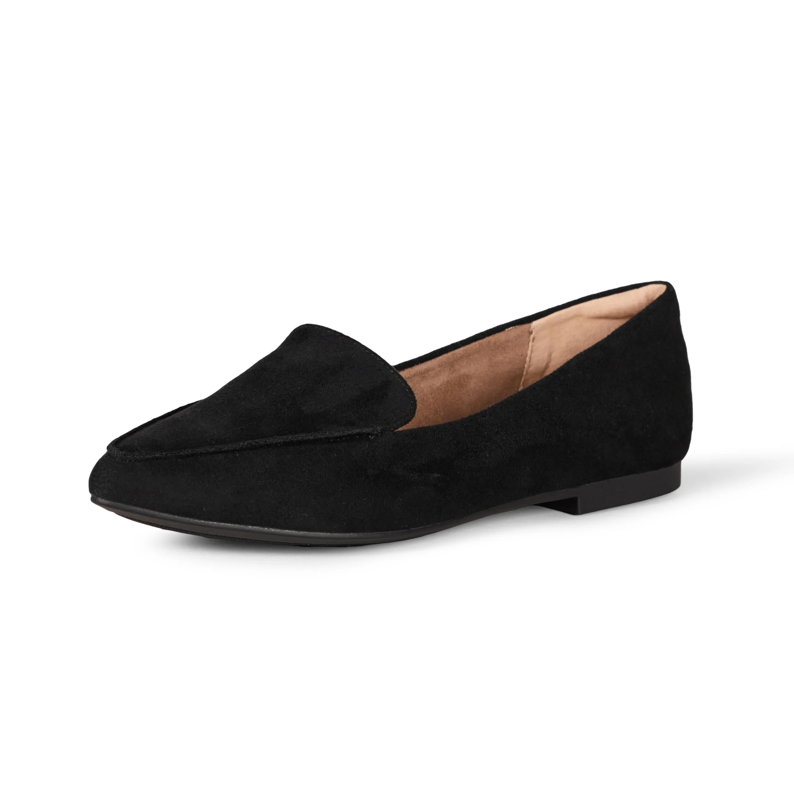 Amazon Essentials Mocassini Bassi da Donna, Nero Micro Scamosciato, 37.5 EU - immagine 1