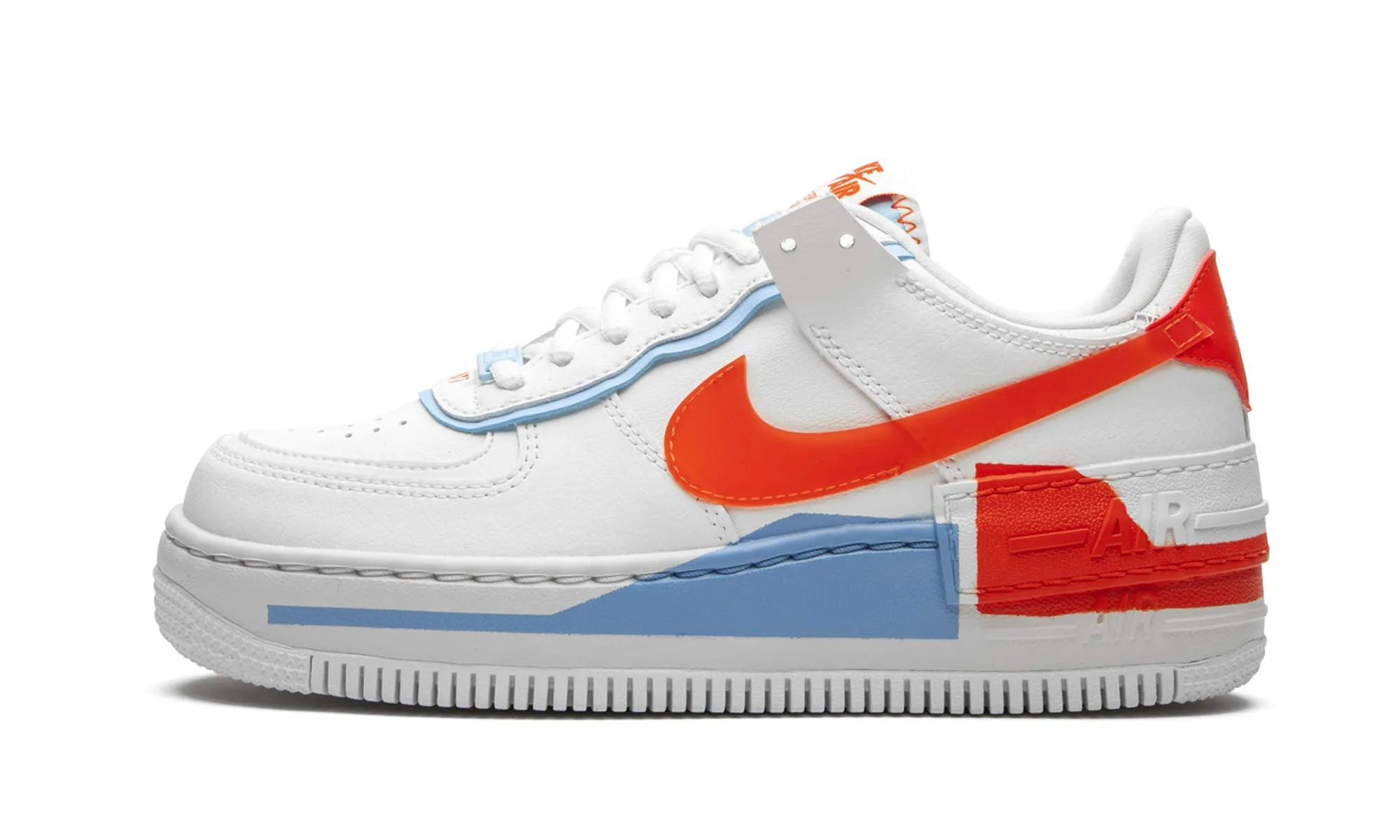 Nike AF1 Shadow Summit White Team Orange Psychic Blue Summit White, 38 EU - immagine 1