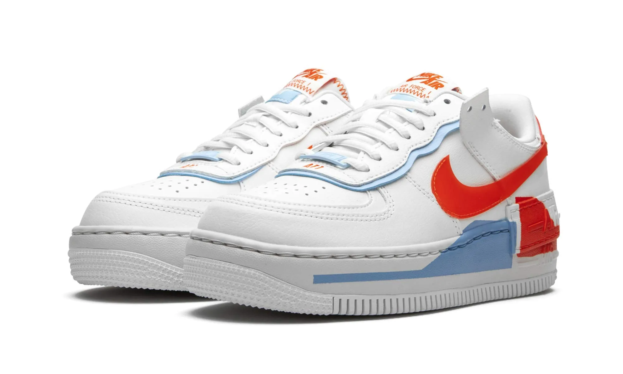 Nike AF1 Shadow Summit White Team Orange Psychic Blue Summit White, 38 EU - immagine 2