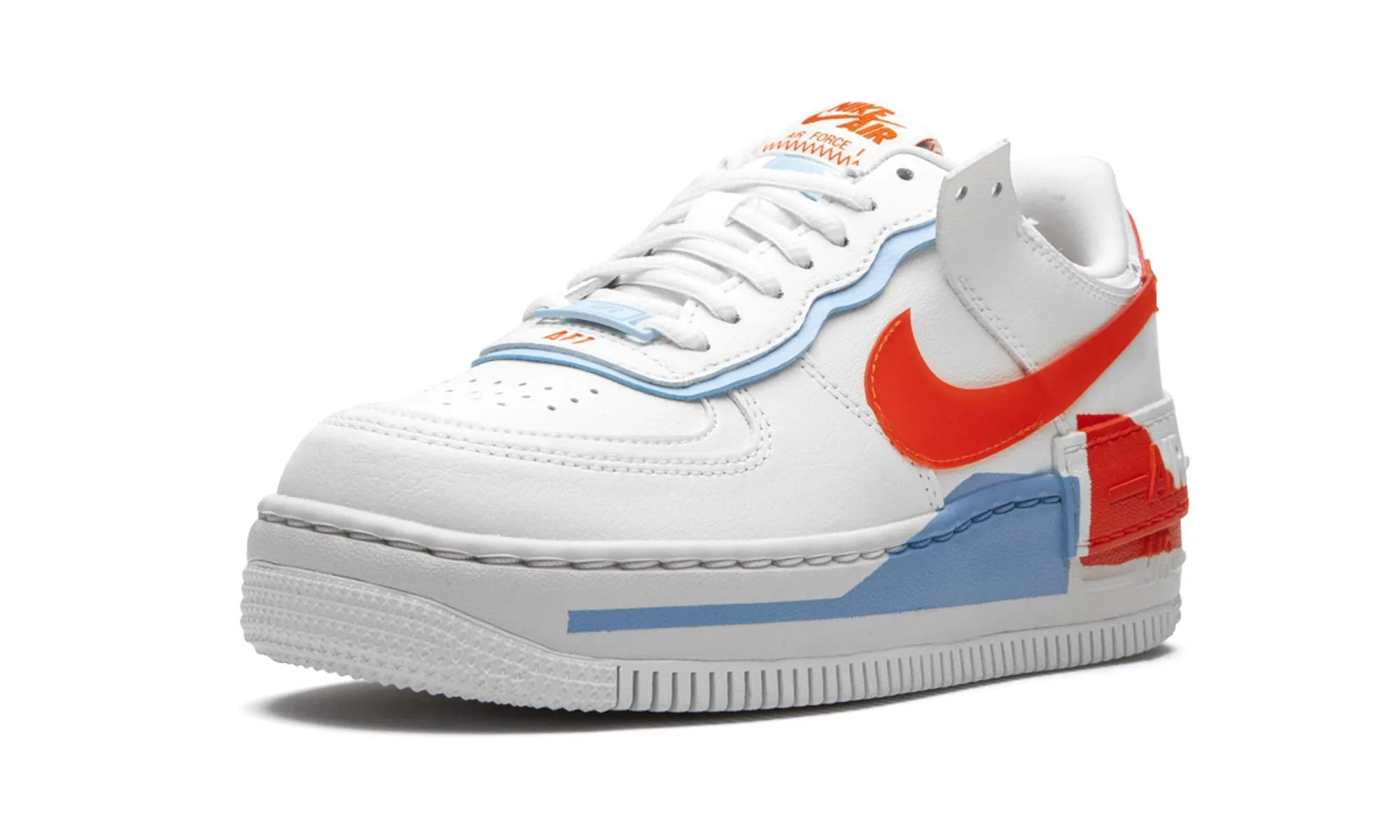 Nike AF1 Shadow Summit White Team Orange Psychic Blue Summit White, 38 EU - immagine 4