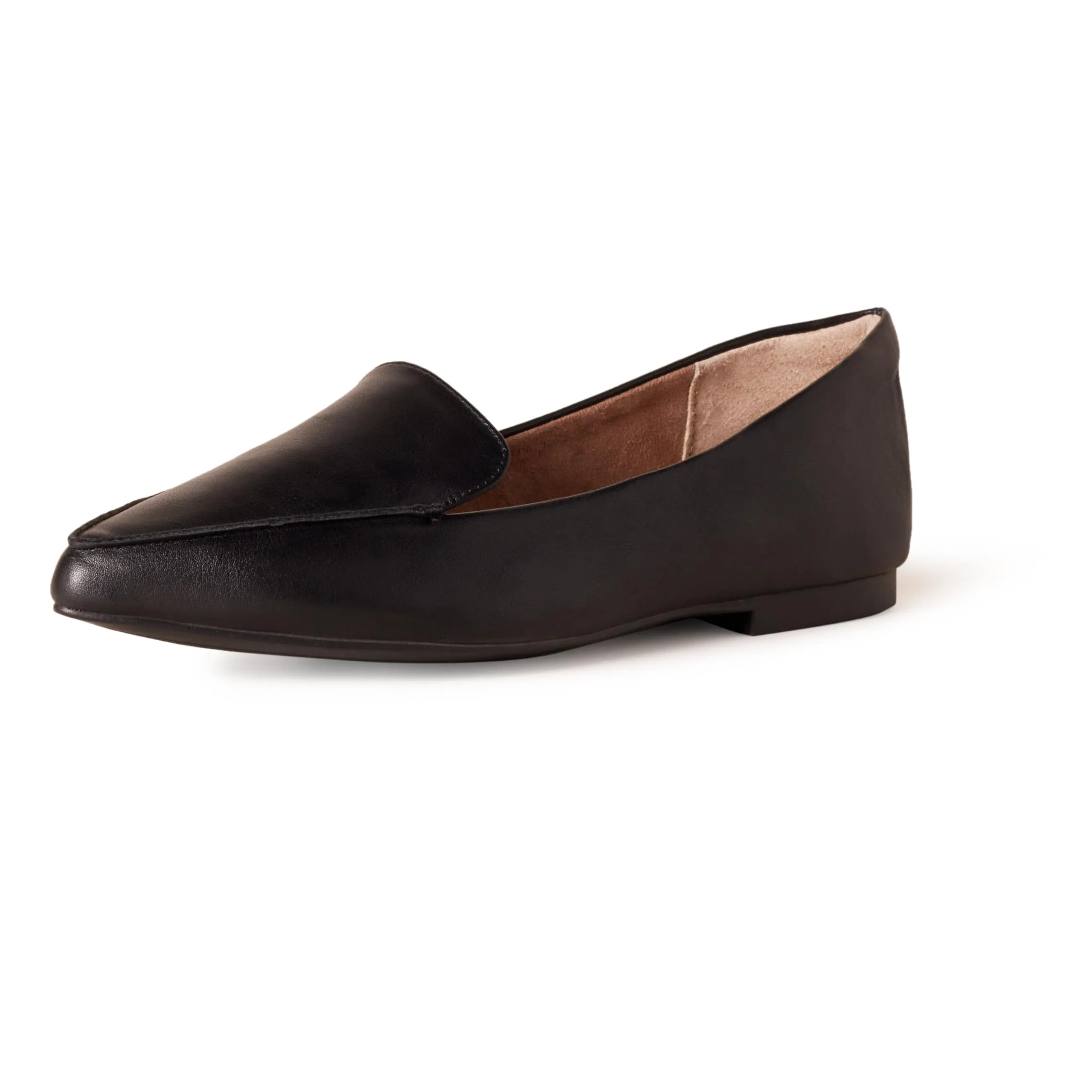 Amazon Essentials Mocassini Bassi da Donna, Nero Finta Pelle, 37.5 EU Larga - immagine 1