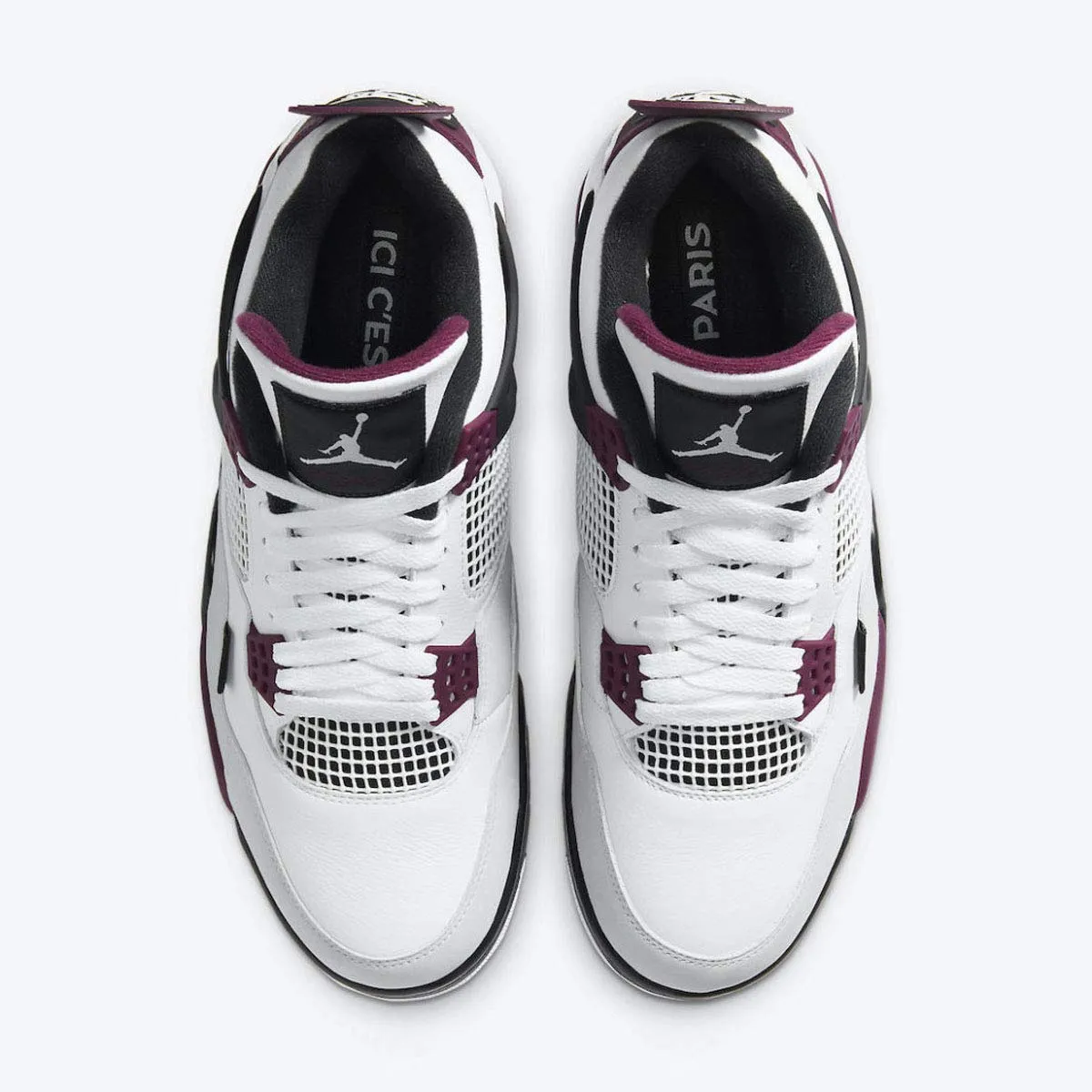 Nike Air Jordan 4 Retro PSG Paris Saint-Germain CZ5624-100 Bianco/Grigio Neutro-Nero-Borde, 42 EU - immagine 4