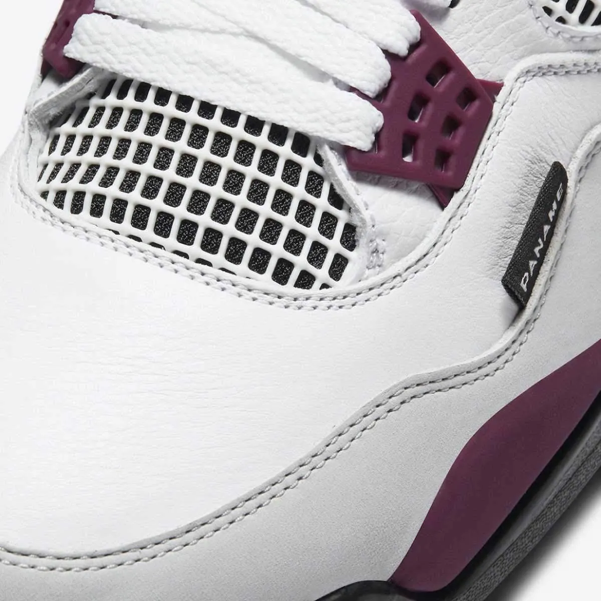 Nike Air Jordan 4 Retro PSG Paris Saint-Germain CZ5624-100 Bianco/Grigio Neutro-Nero-Borde, 42 EU - immagine 6