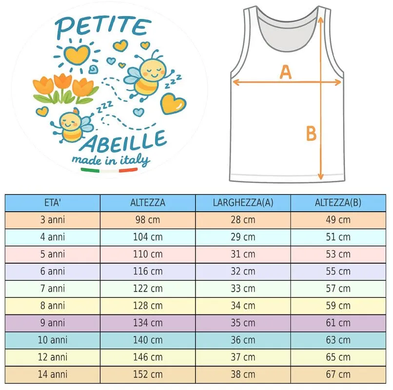 ZZZ ZZZ PETITE ABEILLE Set da 3 Maglietta o Canotta Bambino 100% Cotone, Bianco, 6 anni - immagine 5