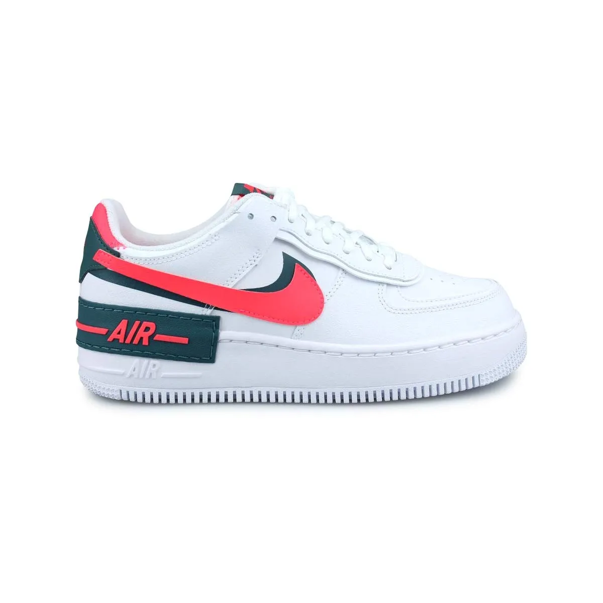 Nike Revolution 6 Scarpe da Corsa per Bambini, Bianco Dk Teal Verde Solare Rosso, 13 US - immagine 1