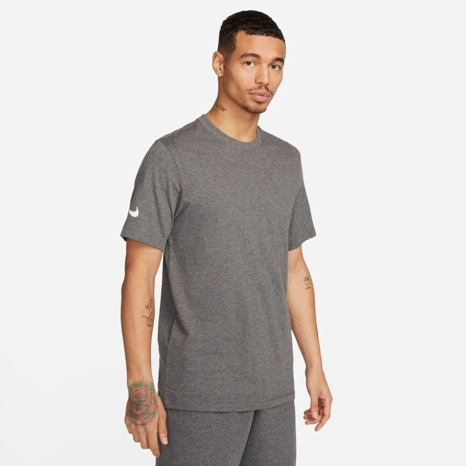 Nike Men's NK Park20 SS Tee, Charcoal Heather/White, CZ0881-071, 3XL - immagine 2