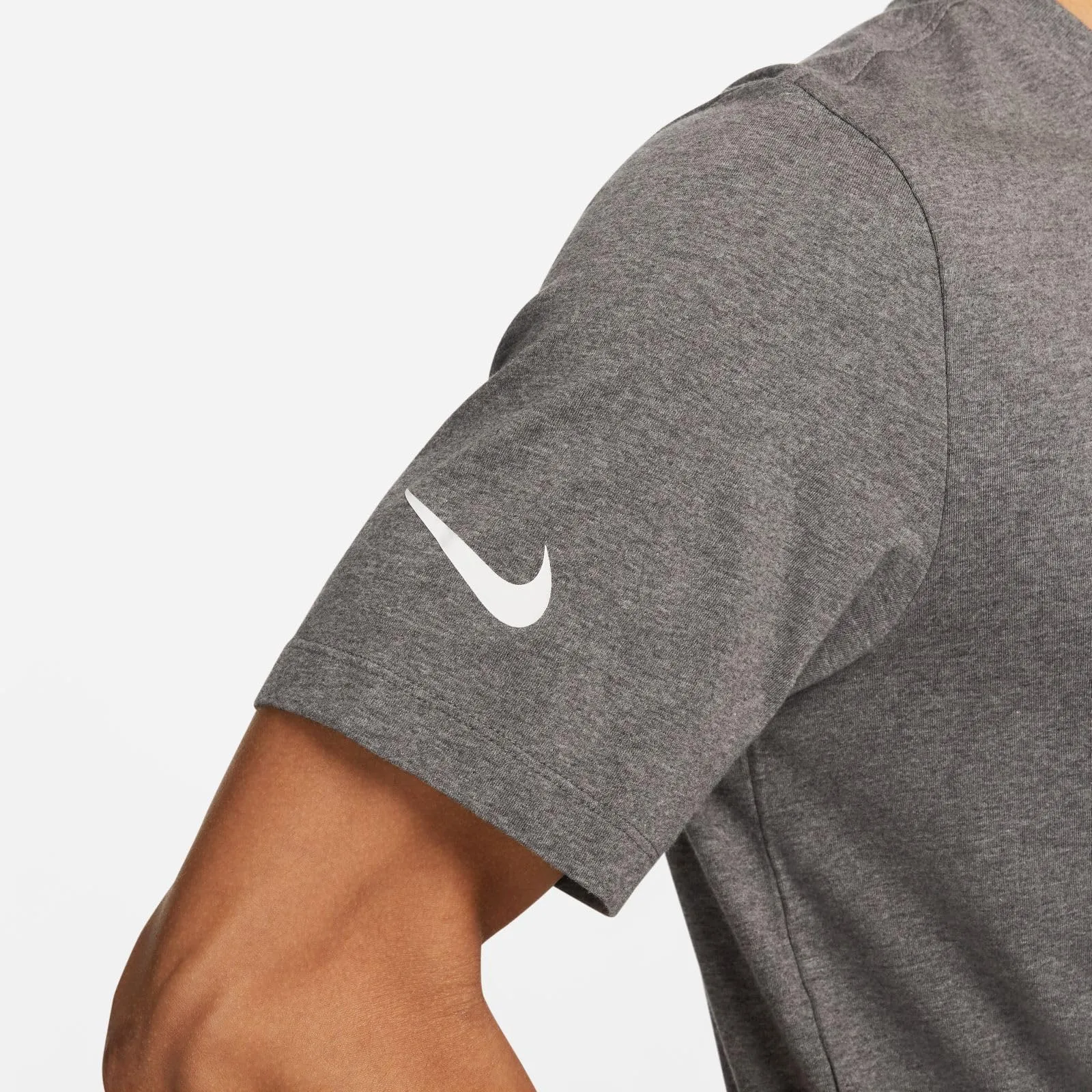 Nike Men's NK Park20 SS Tee, Charcoal Heather/White, CZ0881-071, 3XL - immagine 7