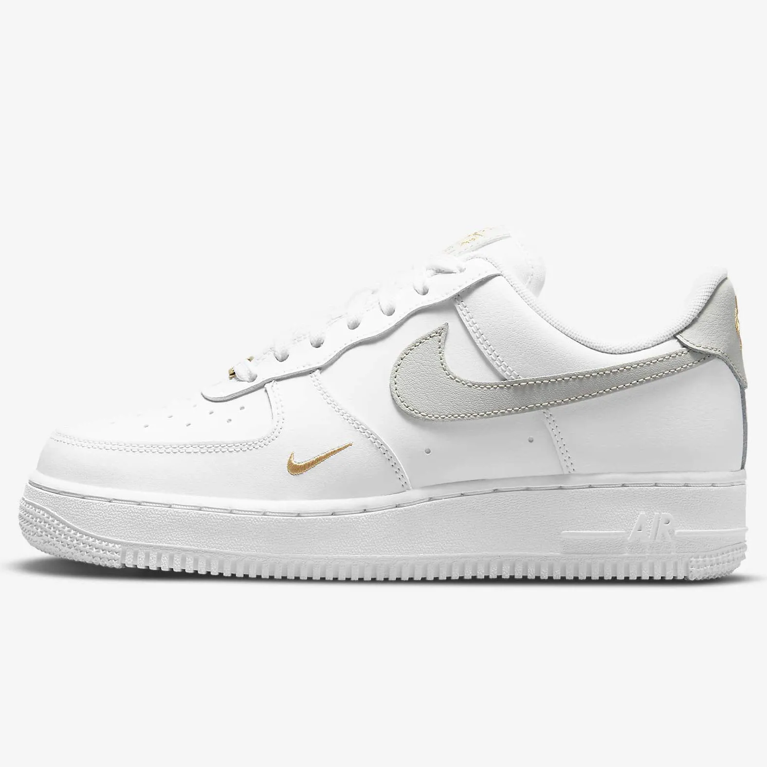 Nike Air Force 1 '07 Essenziale - Bianco/Argento Chiaro/Bianco Chiaro, 42.5 EU - immagine 2