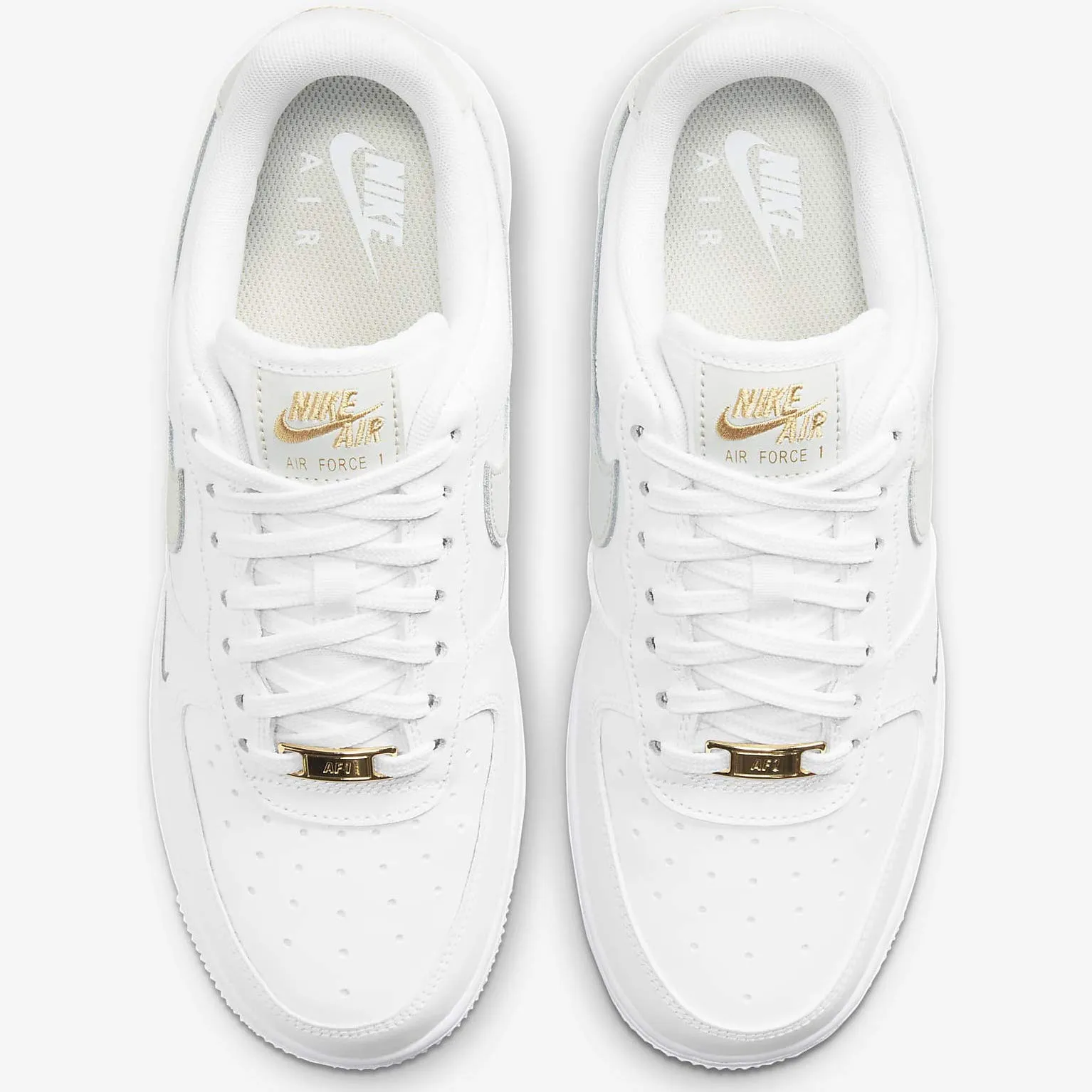 Nike Air Force 1 '07 Essenziale - Bianco/Argento Chiaro/Bianco Chiaro, 42.5 EU - immagine 4