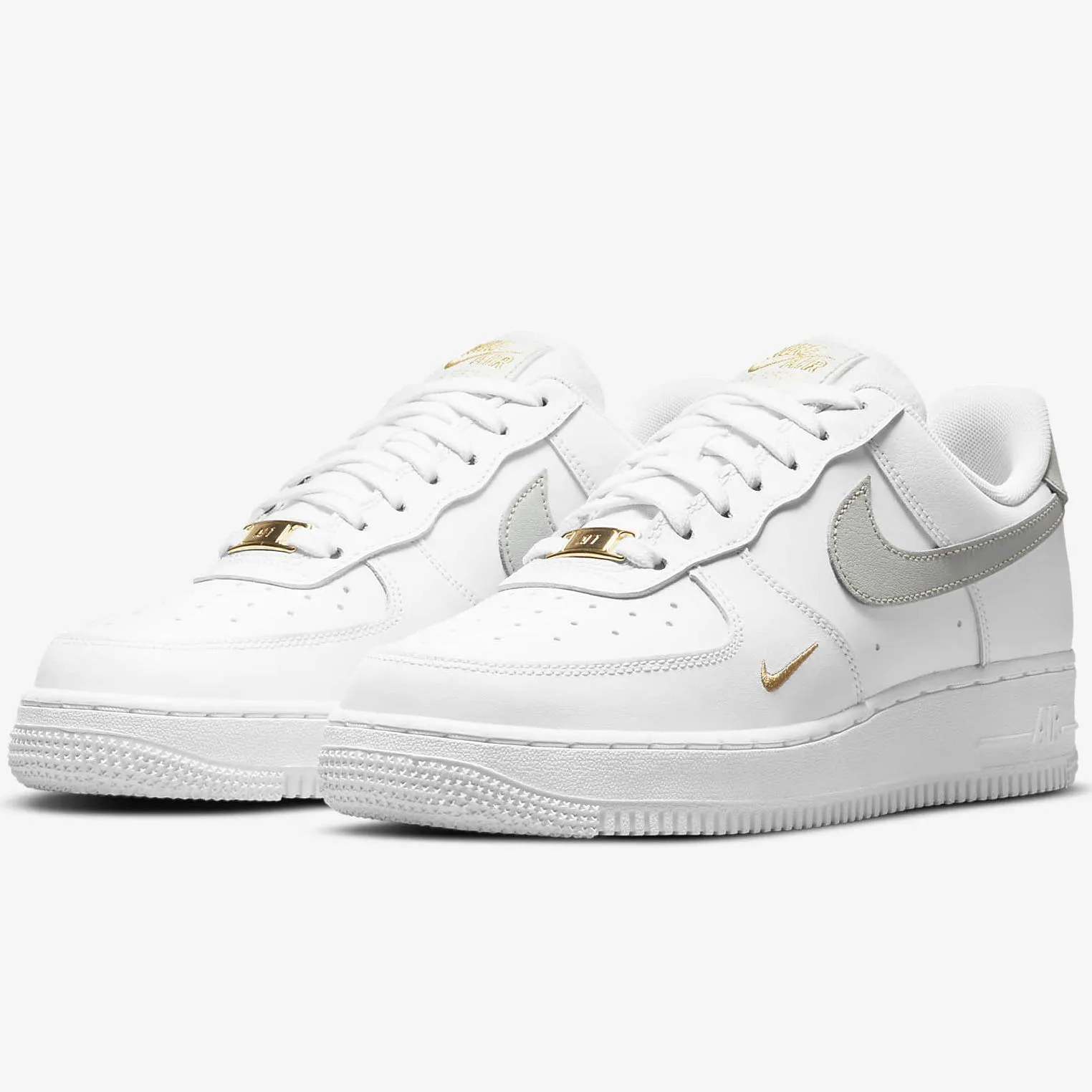 Nike Air Force 1 '07 Essenziale - Bianco/Argento Chiaro/Bianco Chiaro, 42.5 EU - immagine 5