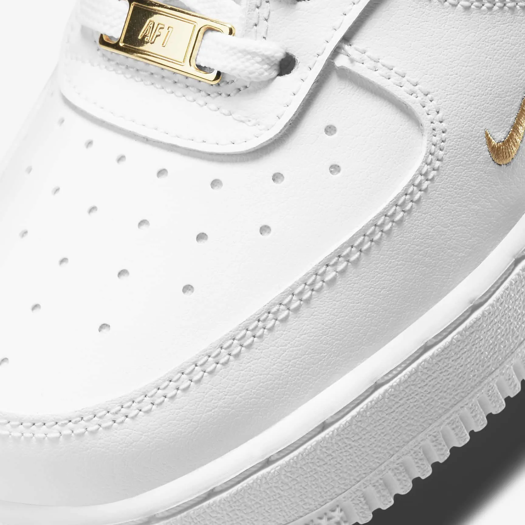 Nike Air Force 1 '07 Essenziale - Bianco/Argento Chiaro/Bianco Chiaro, 42.5 EU - immagine 7