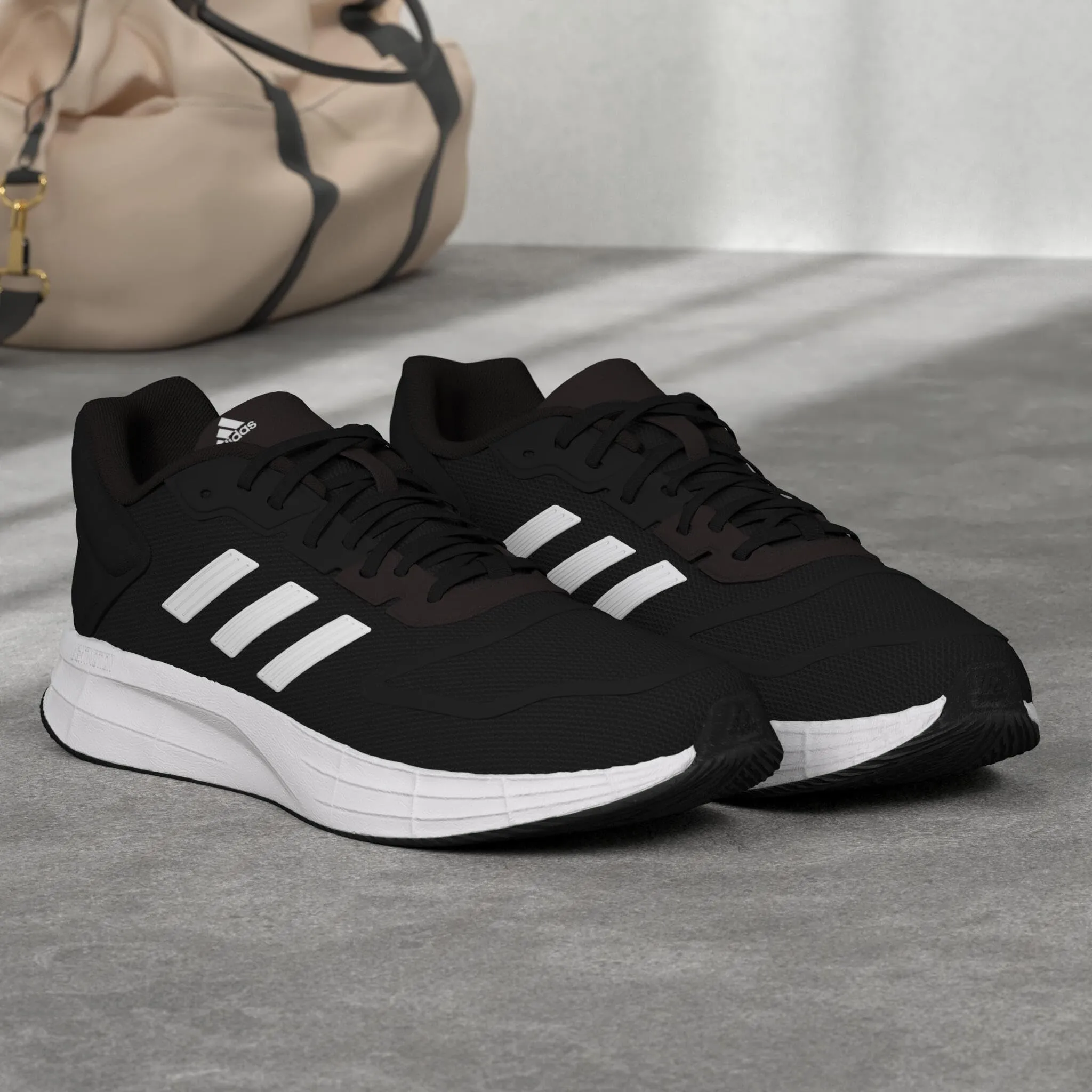Adidas Duramo SL 2.0 Men's Running Shoe, Core Black/White/Black, 10.5 - immagine 2