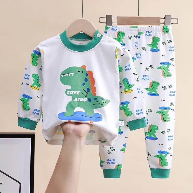 XM-Amigo Pigiami a Maniche Lunghe in Cotone per Bambino Maschio, Set da 3 - immagine 3