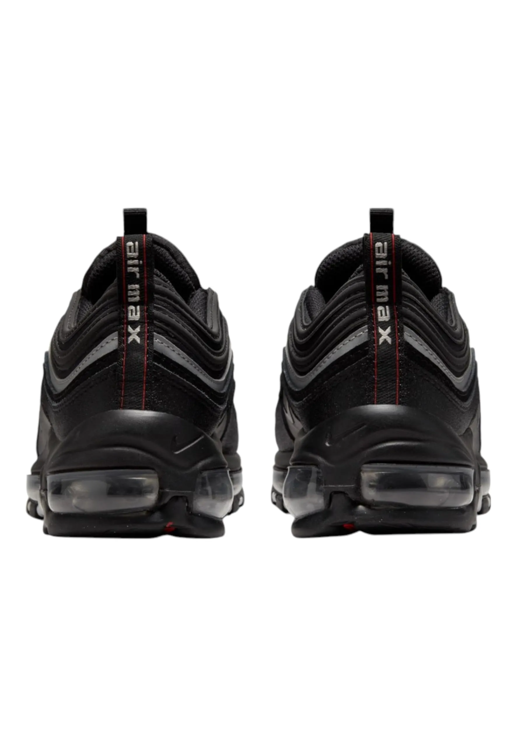 Nike Air Max 97 (GS) Leather Sneakers - Black Red White - immagine 4