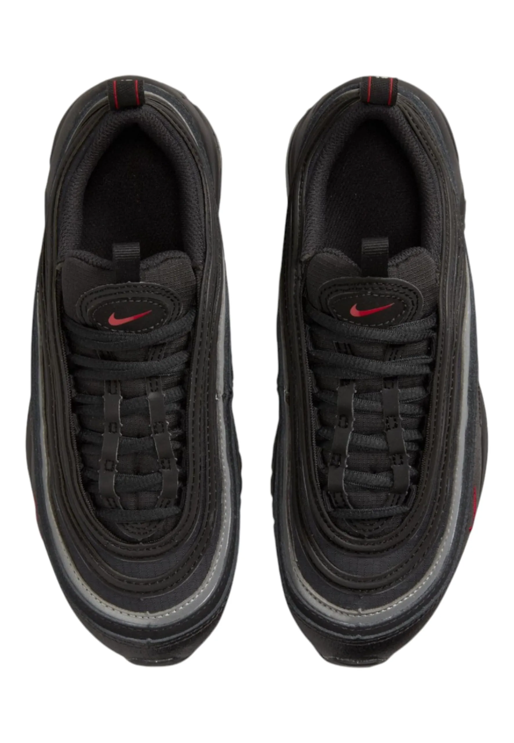 Nike Air Max 97 (GS) Leather Sneakers - Black Red White - immagine 5