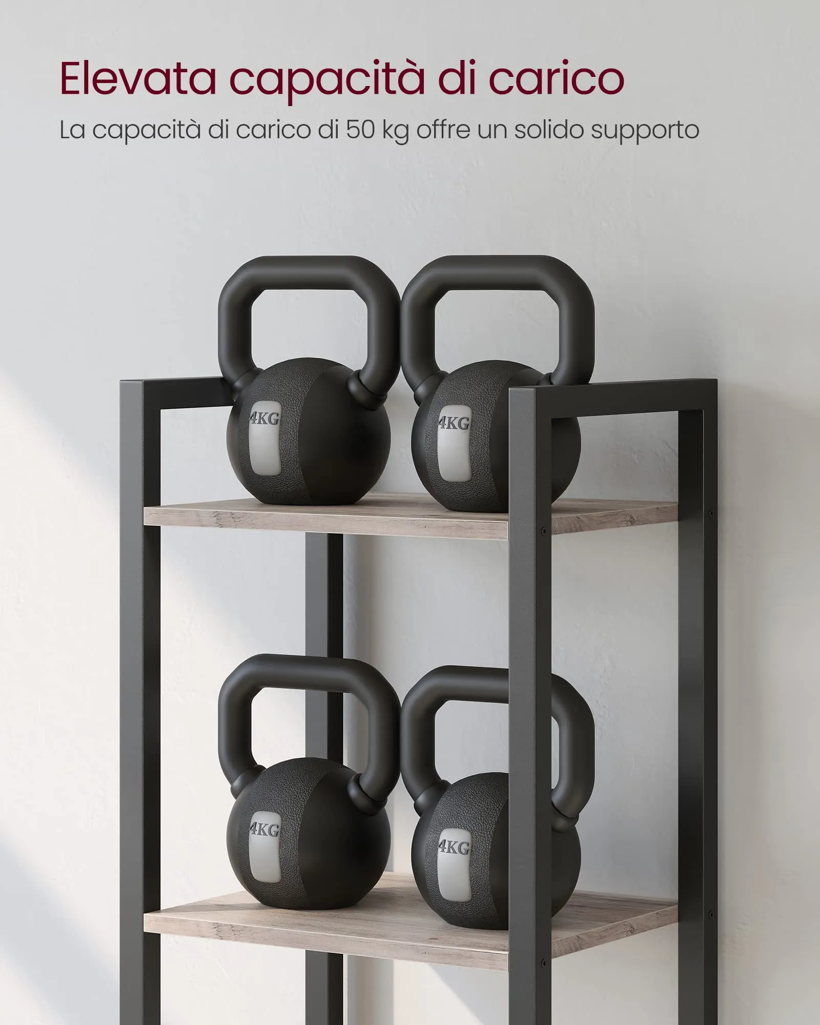 VASAGLE Libreria a 6 Ripiani, 39,6 x 30 x 187 cm - immagine 9