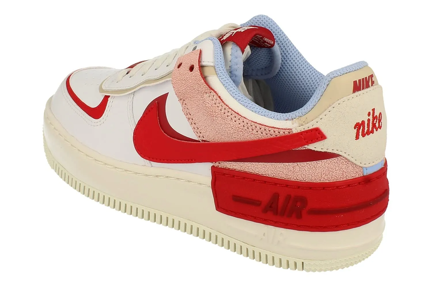 Nike Air Force 1 Shadow CI0919-108 Summit White University Red - immagine 2