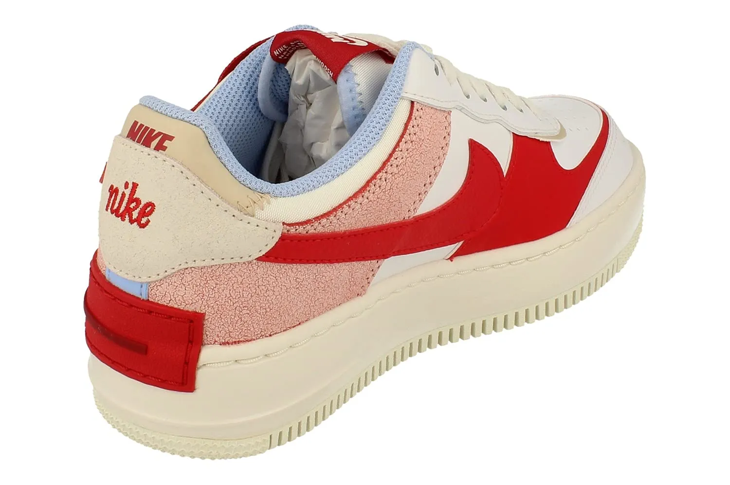 Nike Air Force 1 Shadow CI0919-108 Summit White University Red - immagine 3