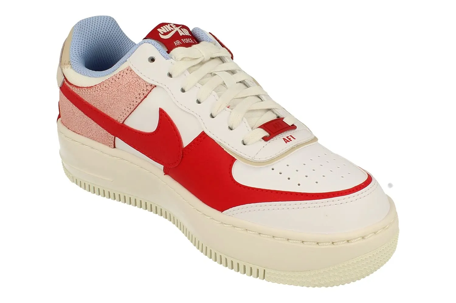Nike Air Force 1 Shadow CI0919-108 Summit White University Red - immagine 4