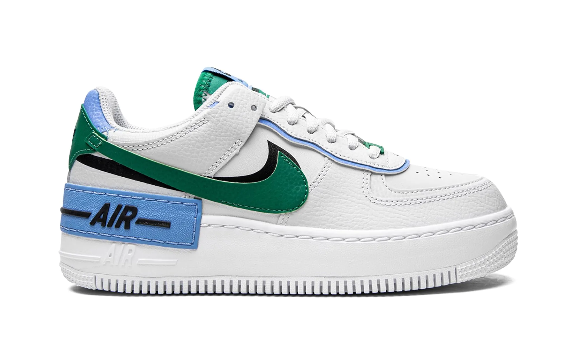 Nike Air Force 1 Shadow Donna - Malachite Nero Polvere di Fotone - 37.5 EU - immagine 6