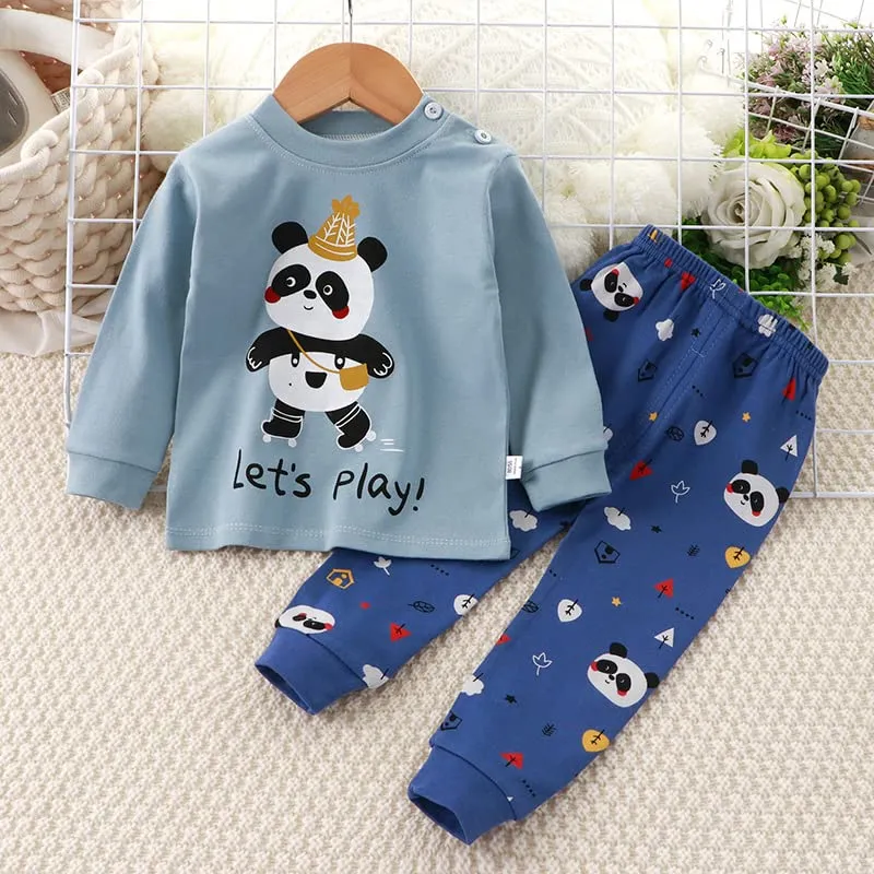 XM-Amigo Pigiami a Maniche Lunghe in Cotone per Bambino Maschio, Set da 6 Pezzi - immagine 4