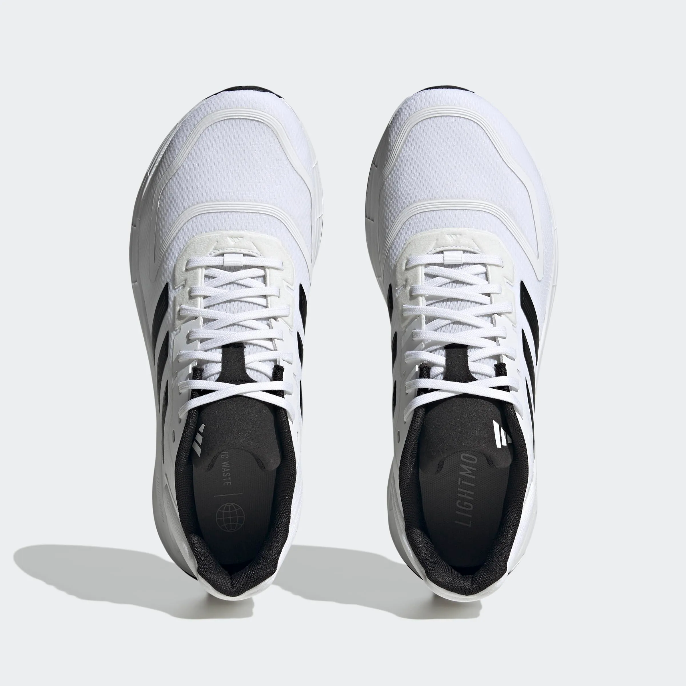 adidas Duramo 10 Shoes, Cloud White / Core Black / Cloud White, 46 EU - immagine 3