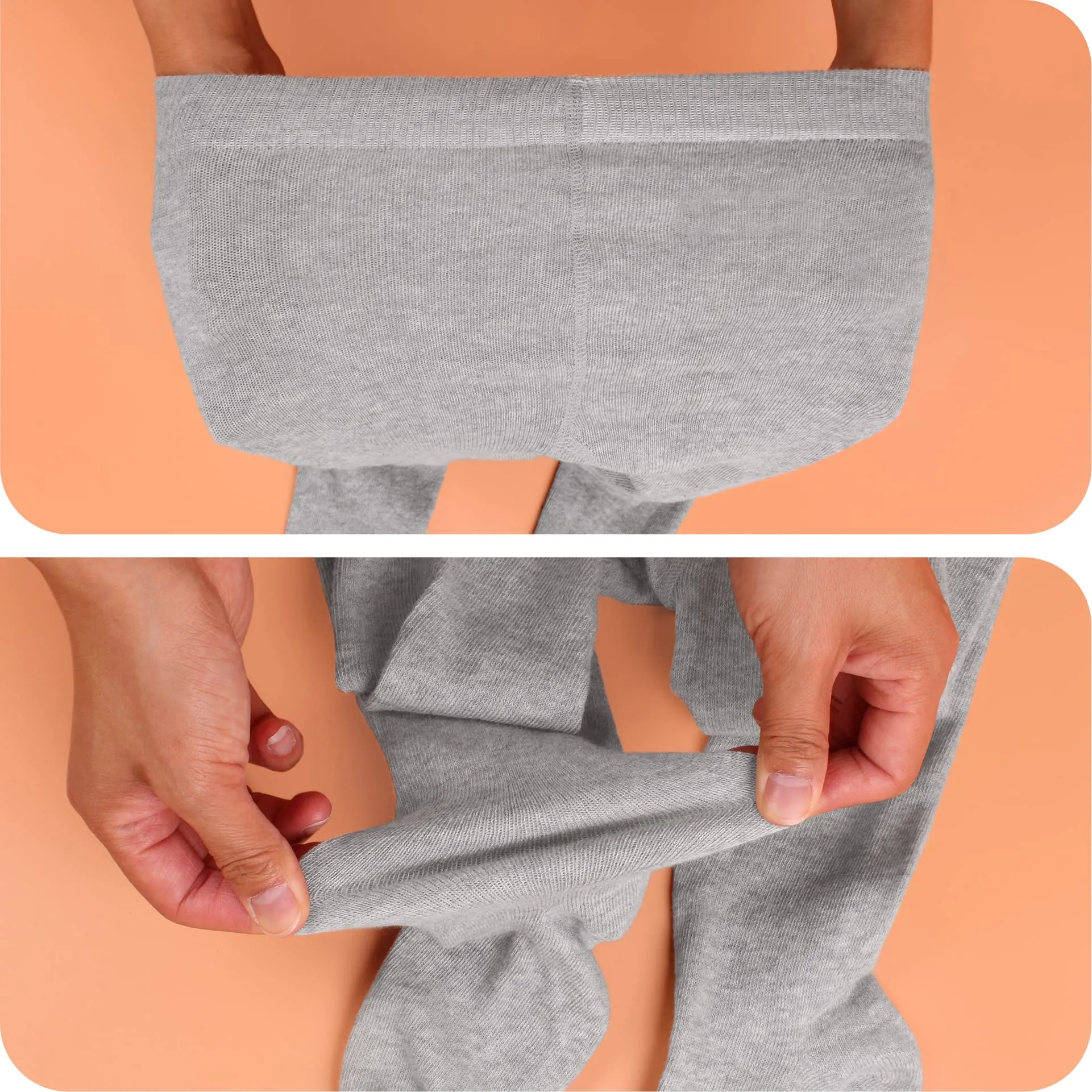L&K-II Collant per neonati Grigio 86-92 - immagine 4