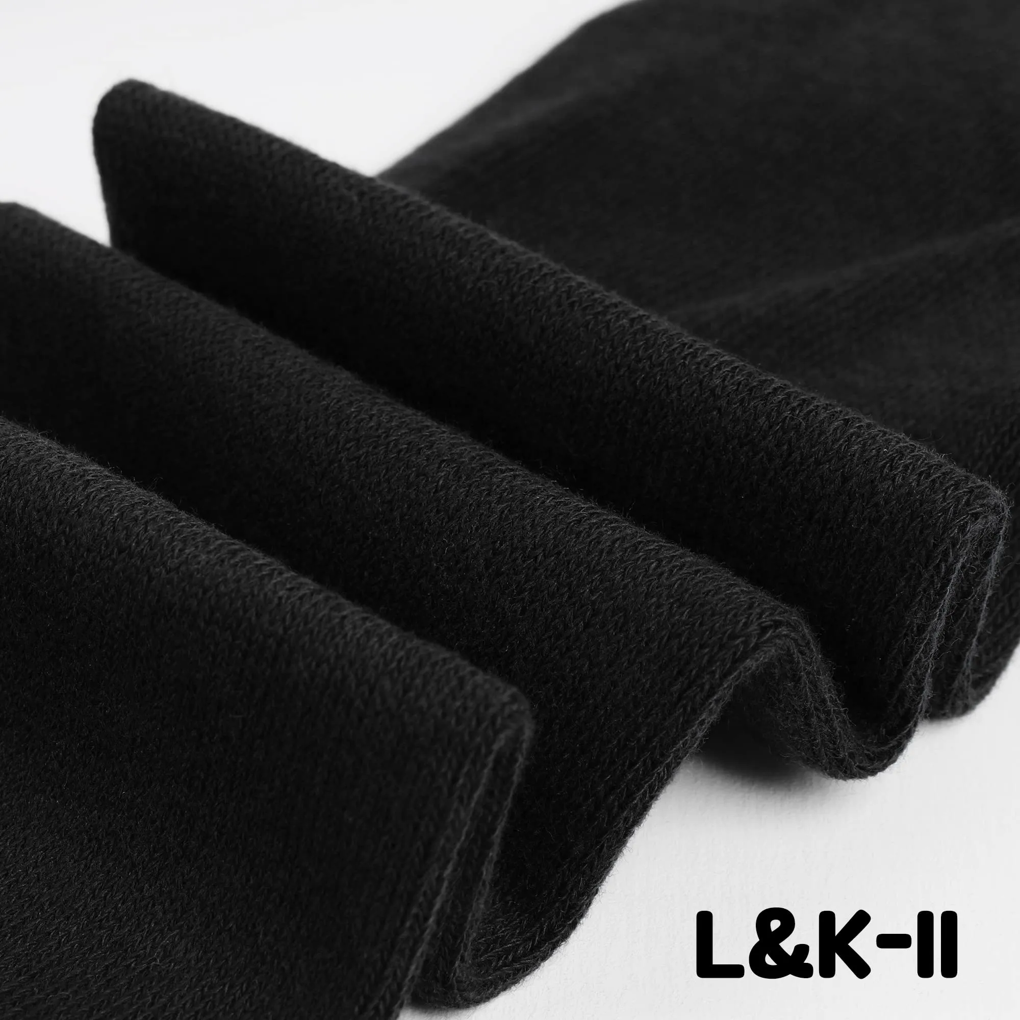 L&K-II Collant per neonati e bambini, Nero, 86-92 - immagine 3