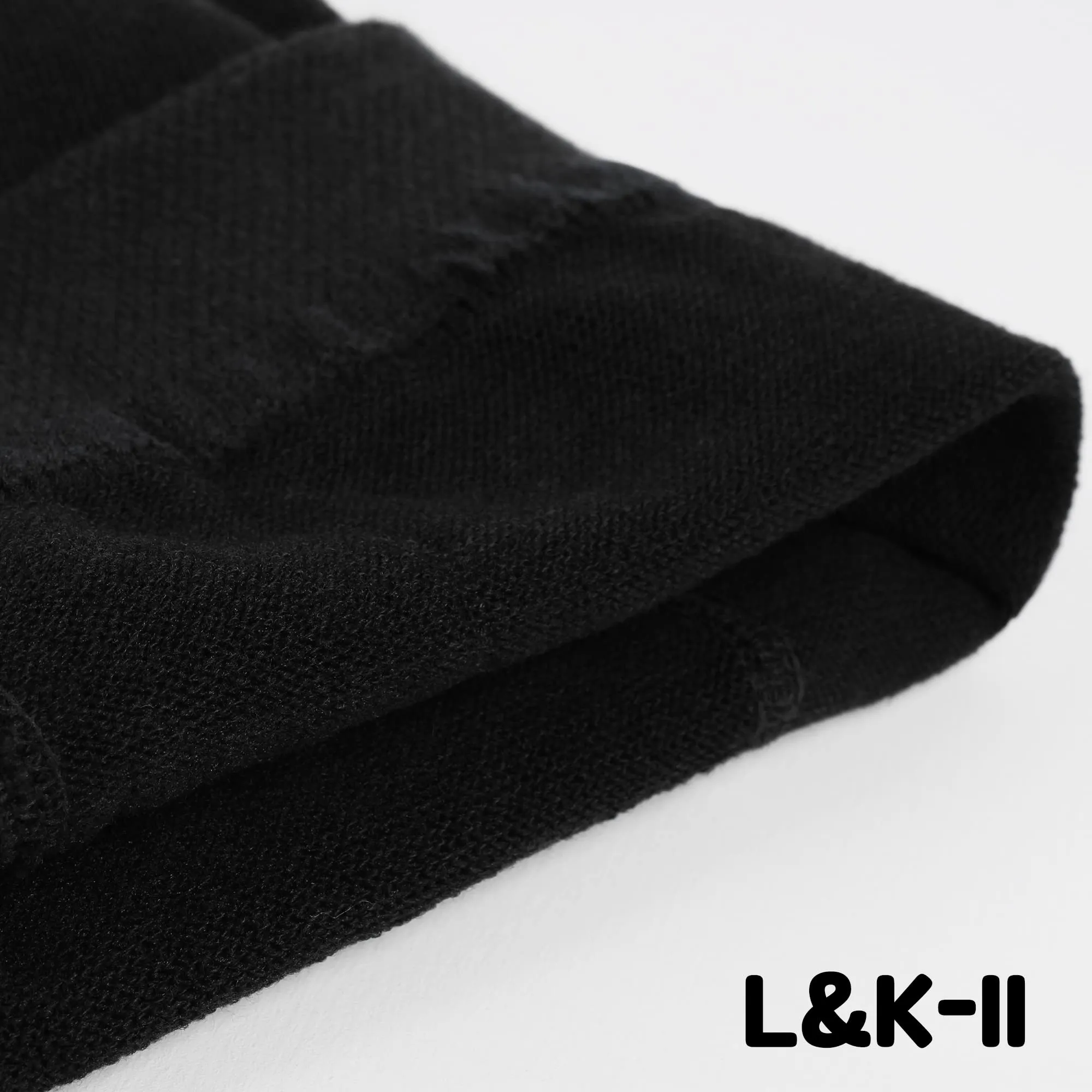 L&K-II Collant per neonati e bambini, Nero, 86-92 - immagine 4