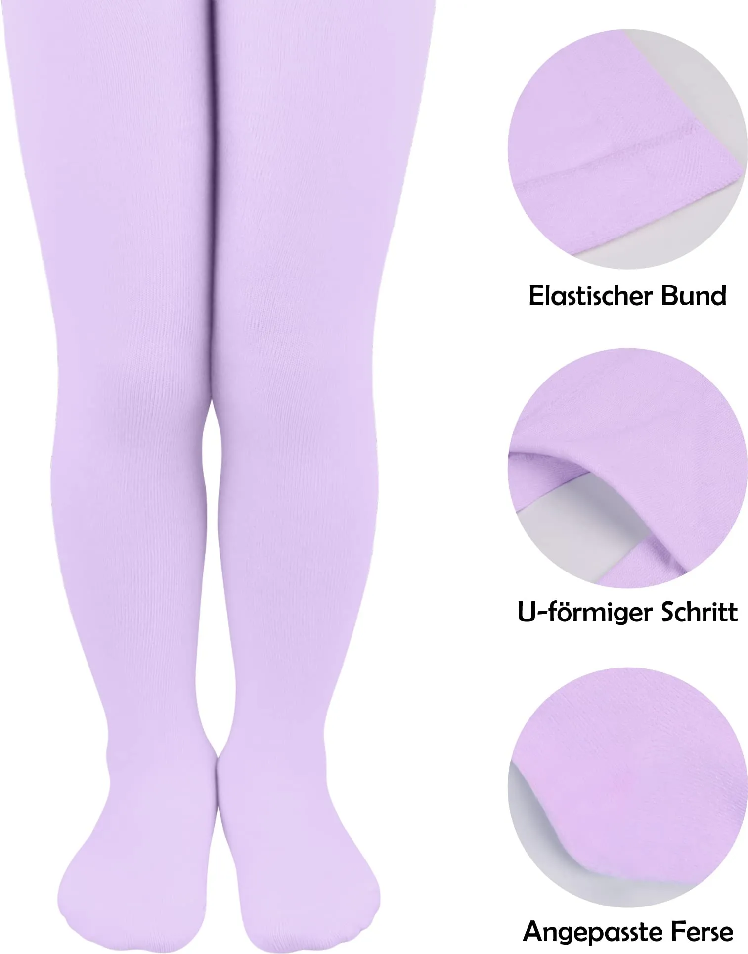 L&K-II Collant per neonati Viola 62-68 - immagine 2