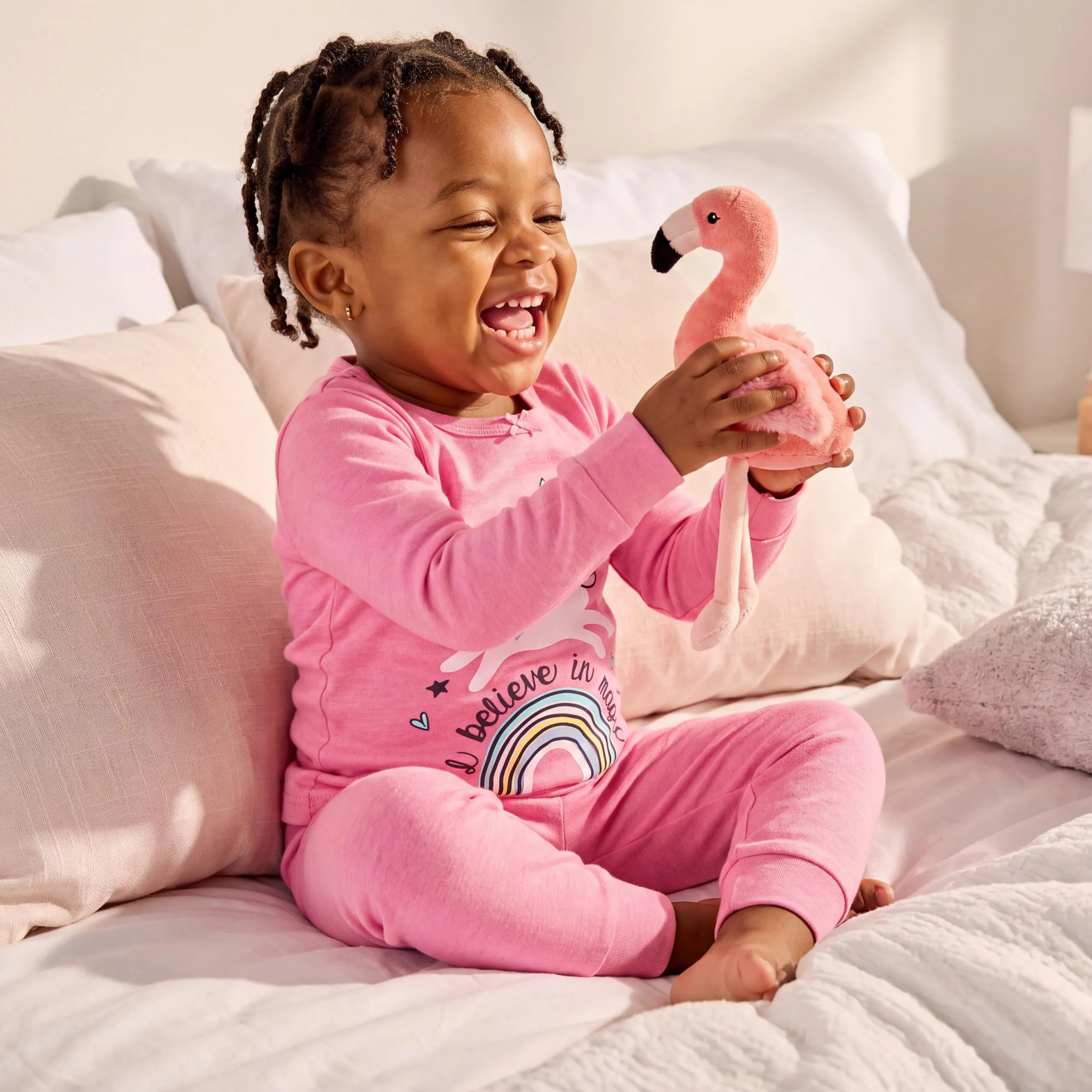 Gerber Set pigiama da 4 pezzi per bambina, Unicorno Magic Pink, 4 anni - immagine 3