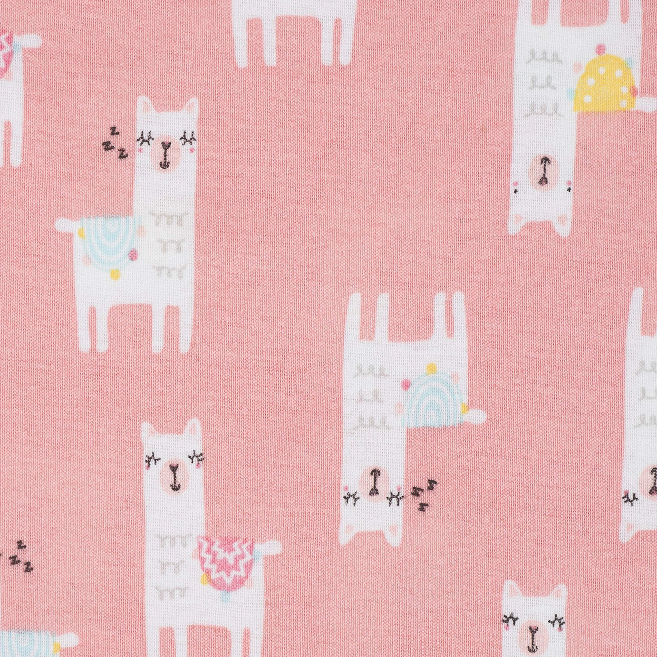 Gerber Set Pigiama da 4 Pezzi per Bambina, Little Llama Rosa, 12 Mesi - immagine 4