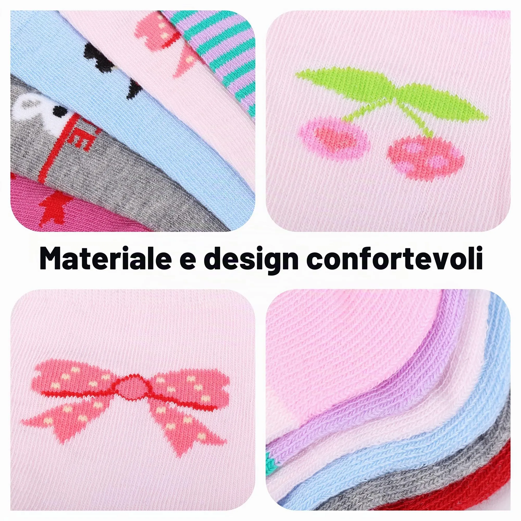 L&K-II Calzini in Cotone per Bambino, 12 Paia, 2808, 35-38 - immagine 4