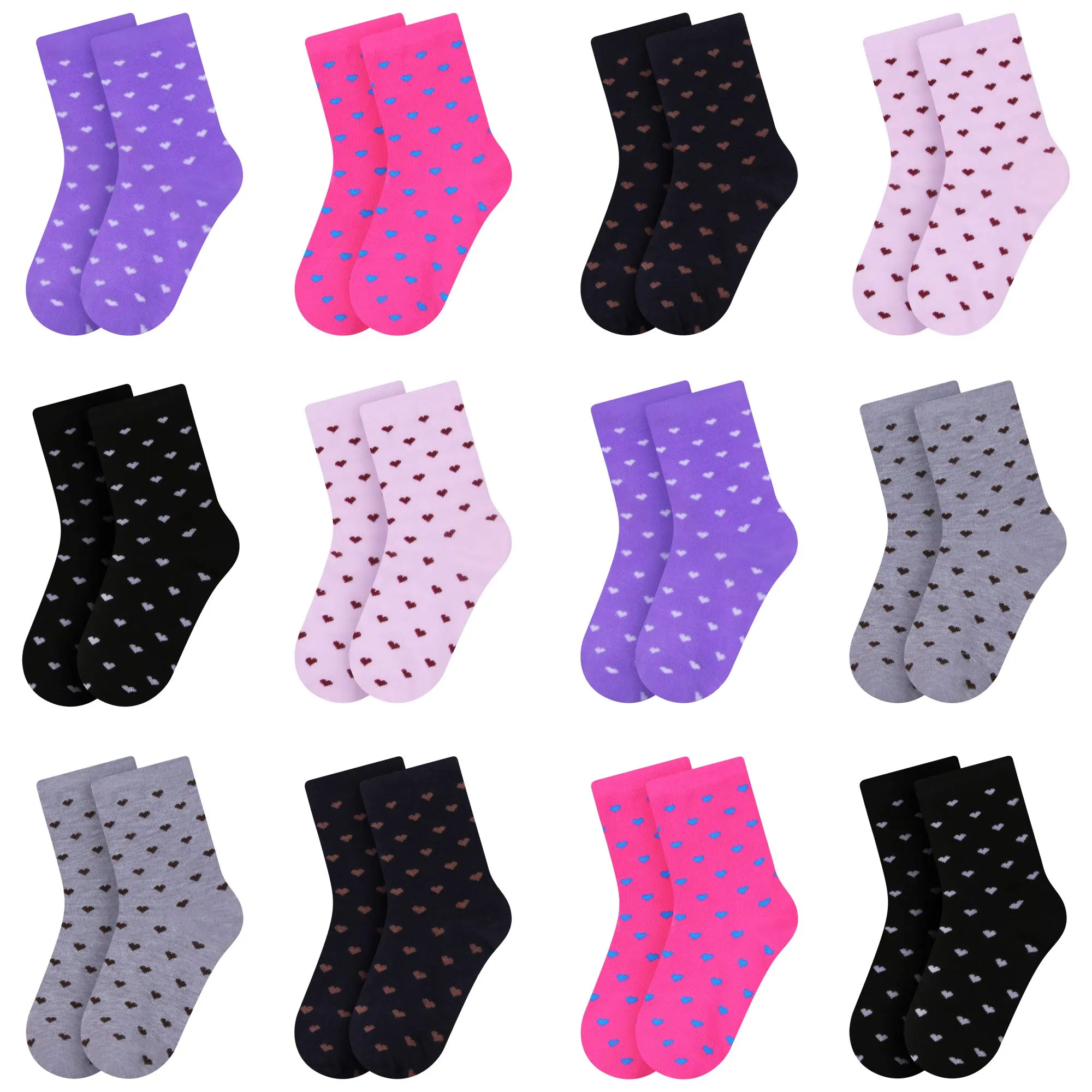 L&K-II Calzini Bambino in Cotone, 12 Paia, 31-34, 2808VA - immagine 1