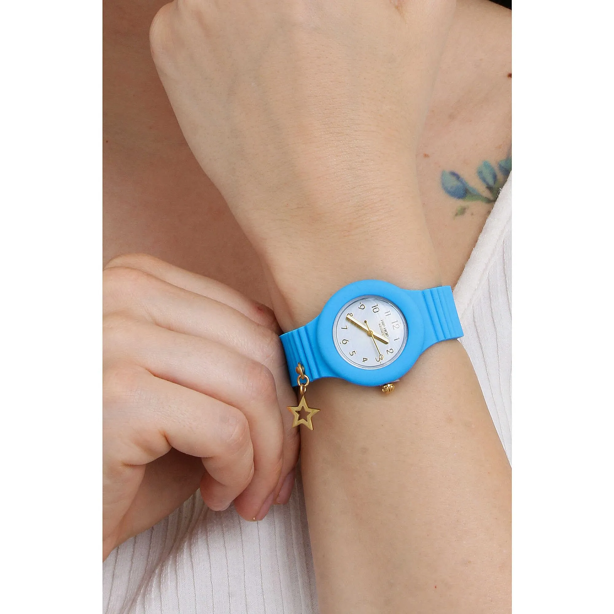 HIP HOP Dancing in the Light Orologio Donna, Cinturino in Silicone Intercambiabile, Cassa 32mm, HWU1091 - immagine 3