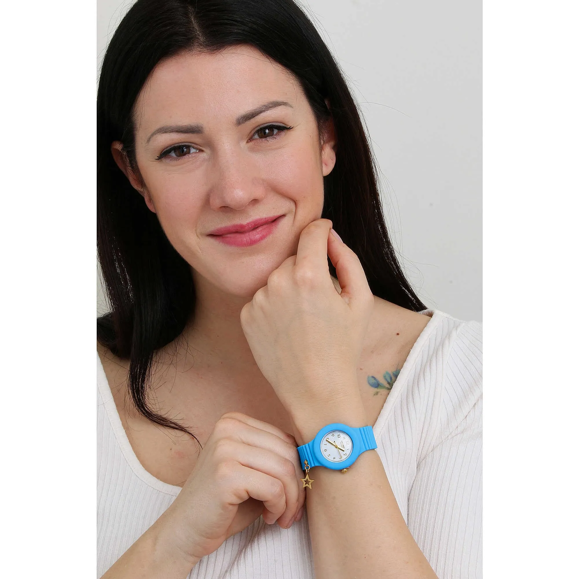 HIP HOP Dancing in the Light Orologio Donna, Cinturino in Silicone Intercambiabile, Cassa 32mm, HWU1091 - immagine 5