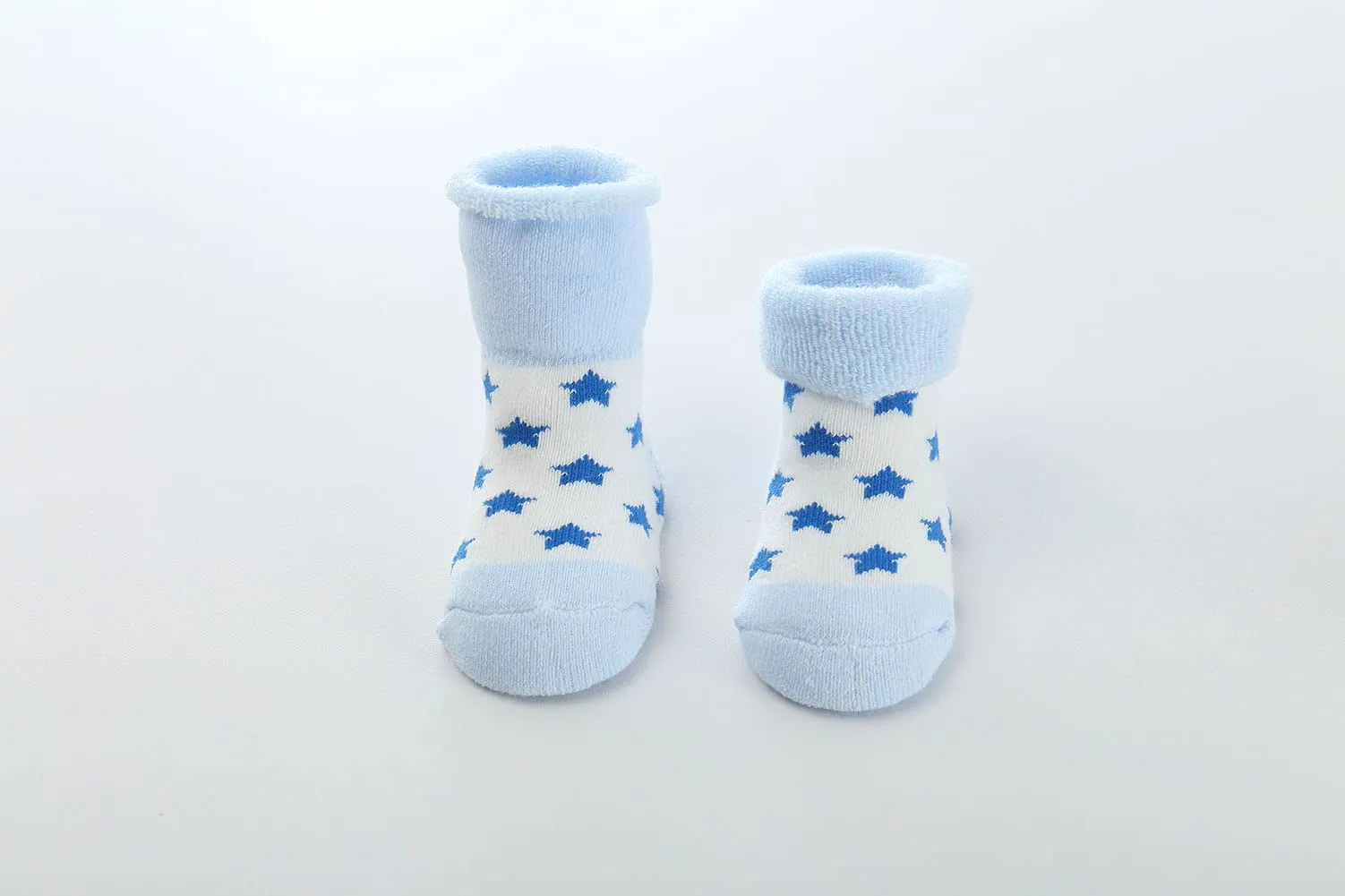 FedMois Calzini Cotone Invernali Termici per Neonati e Bambini, 5 Paia, Cielo Blu, 6-12 Mesi - immagine 6