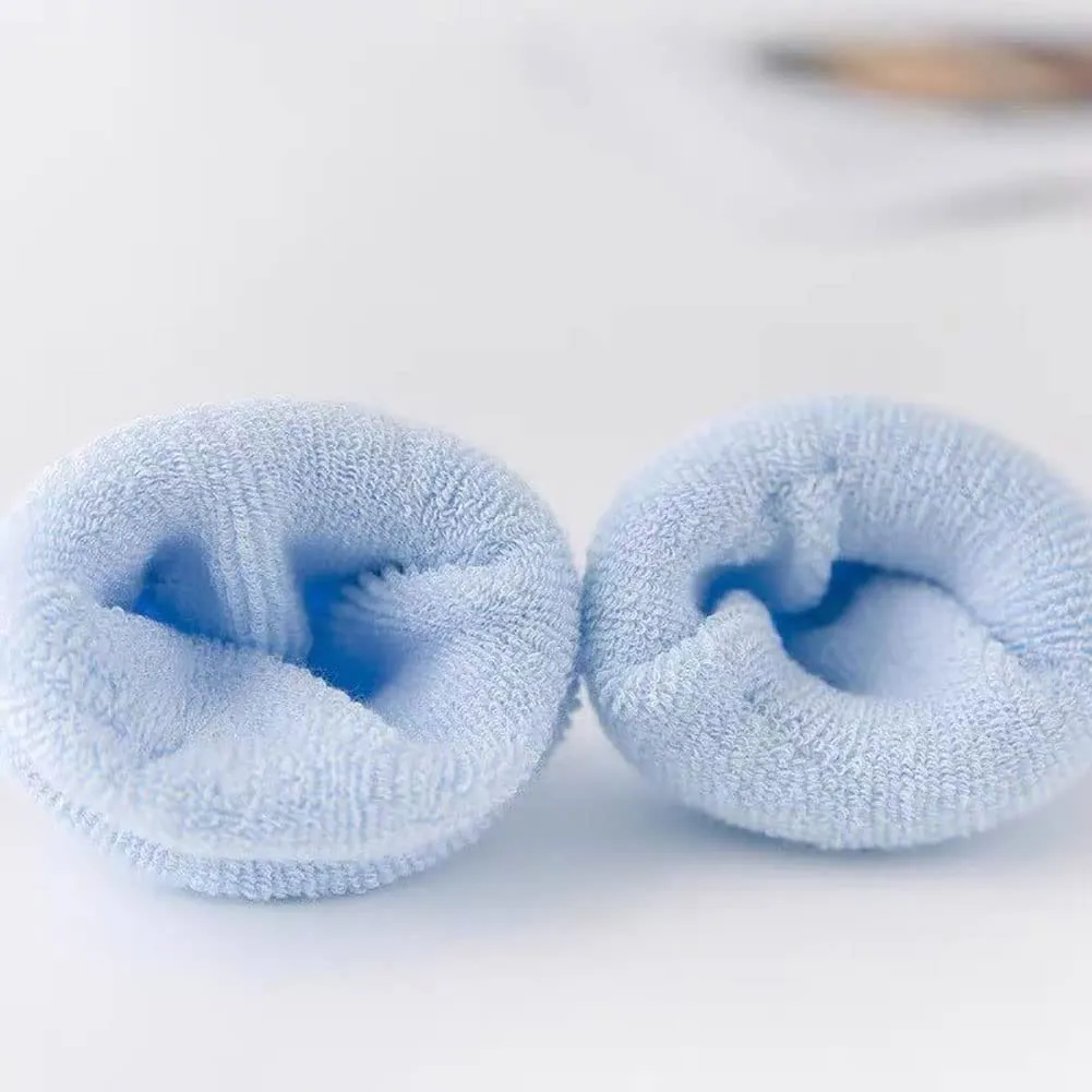 FedMois Calzini Cotone Invernali Termici per Neonati e Bambini, Cielo blu, 0-6 mesi, 5 Paia - immagine 7