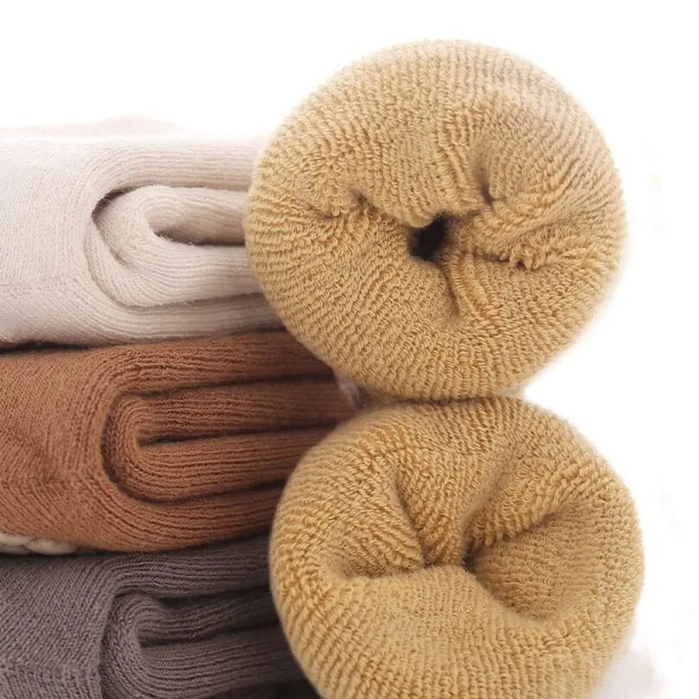 FedMois Calzini Antiscivolo Invernali Termici in Cotone per Bimbi, Volpe, 1-3 anni, 5 Paia - immagine 4