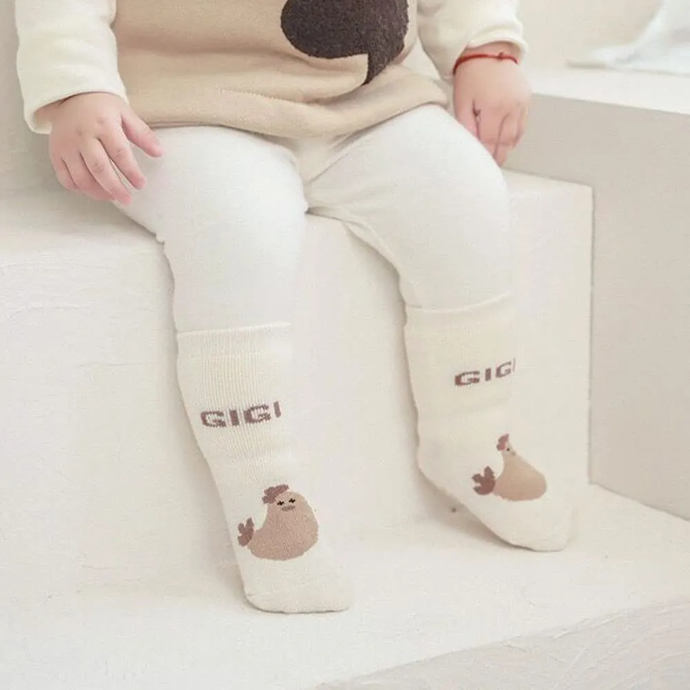 FedMois Calzini Antiscivolo Invernali Termici in Cotone per Bambini, Pulcino, 3-5 anni, 5 paia - immagine 7