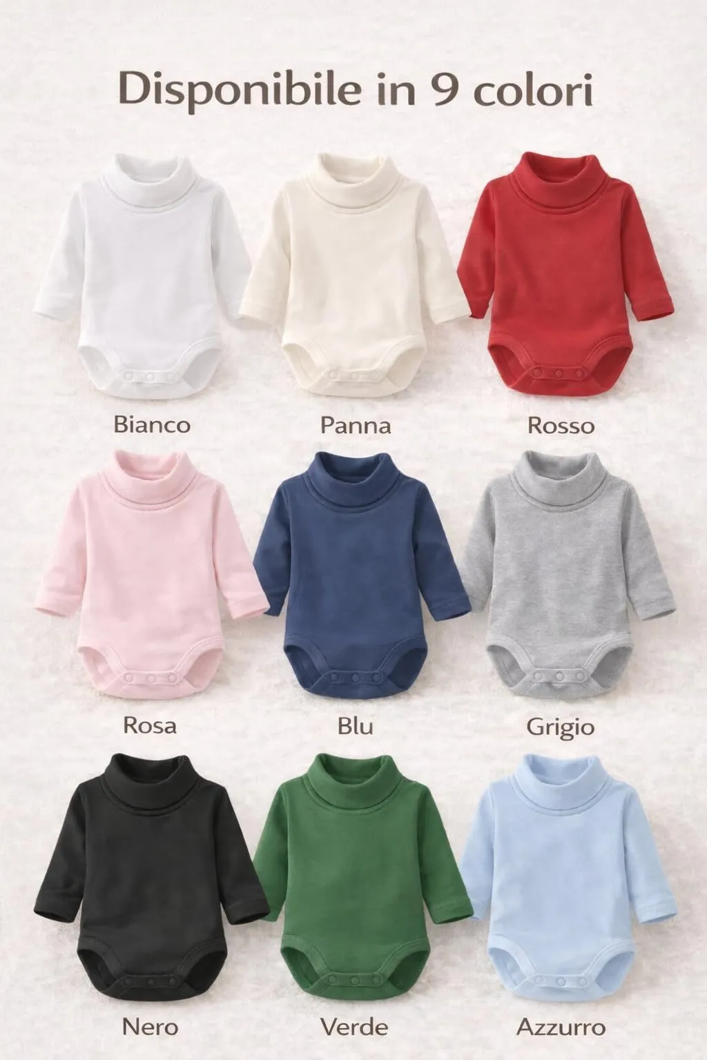 Ellepi Body Lupetto Neonato e Bambino in Cotone, Blu, 3 Anni - immagine 9