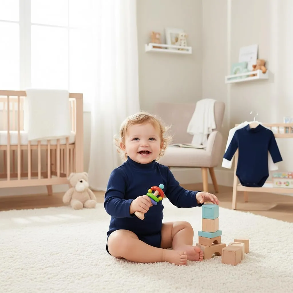 Ellepi Body Lupetto Neonato e Bambino in Cotone - Blu, 3 Mesi - immagine 3