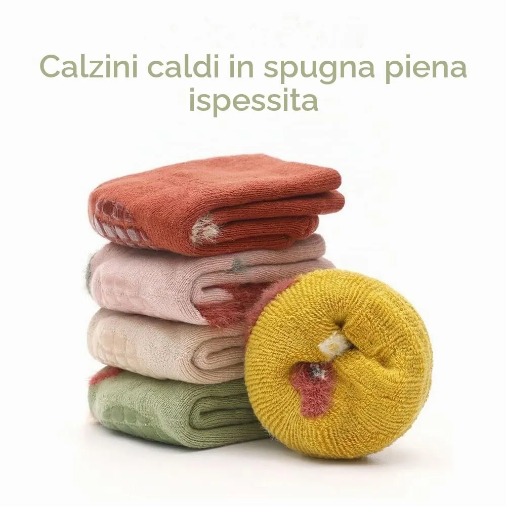 FedMois Calzini Antiscivolo Invernali Termici in Cotone per Bimbi, Anatra, 1-3 anni, 6 Paia - immagine 6