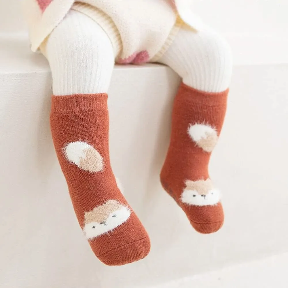 FedMois Calzini Antiscivolo Invernali Termici in Cotone per Bimbi, Anatra, 1-3 anni, 6 Paia - immagine 7